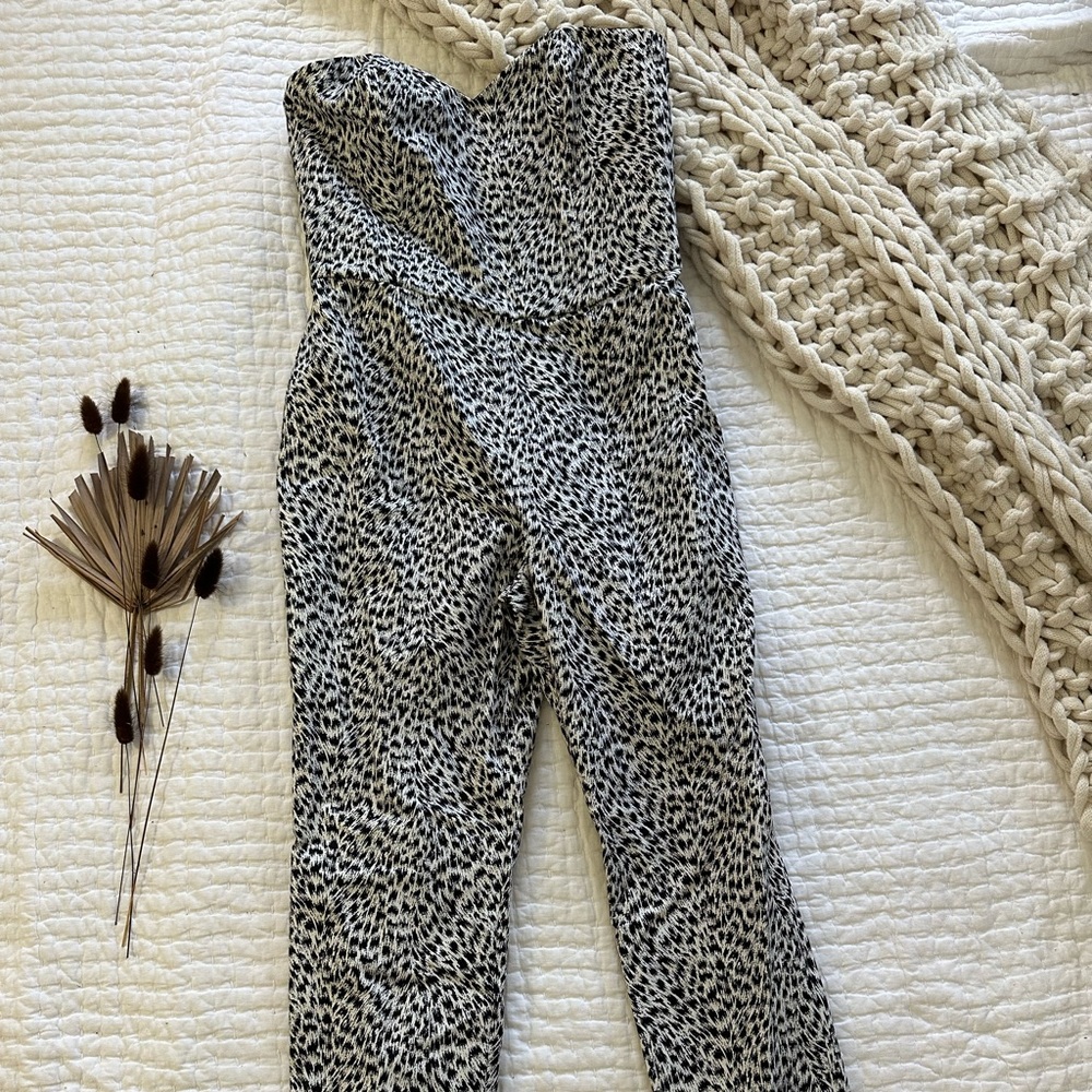 Women’s Michael by Michael Kors Strapless Pants Jumpsuit Sz 10